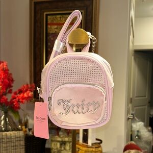 Juicy Couture Light Pink Sparkle Mini Backpack